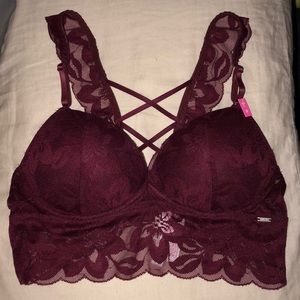 Rare! PINK VS push-up bralette medium NWT